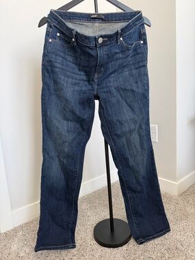 Simply Vera Vera Wang Women's Dark Blue Straight Leg Jeans